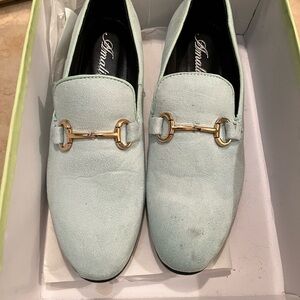 Amalfi Men's Light Blue Suede Loafers